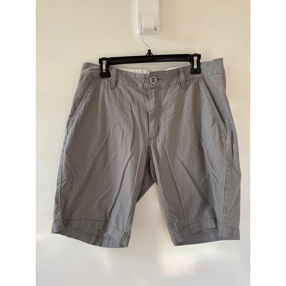 Fox Racing Mens Gray Chino Walk Shorts Stretch Cotton Size 32 (Fits 35") Casual